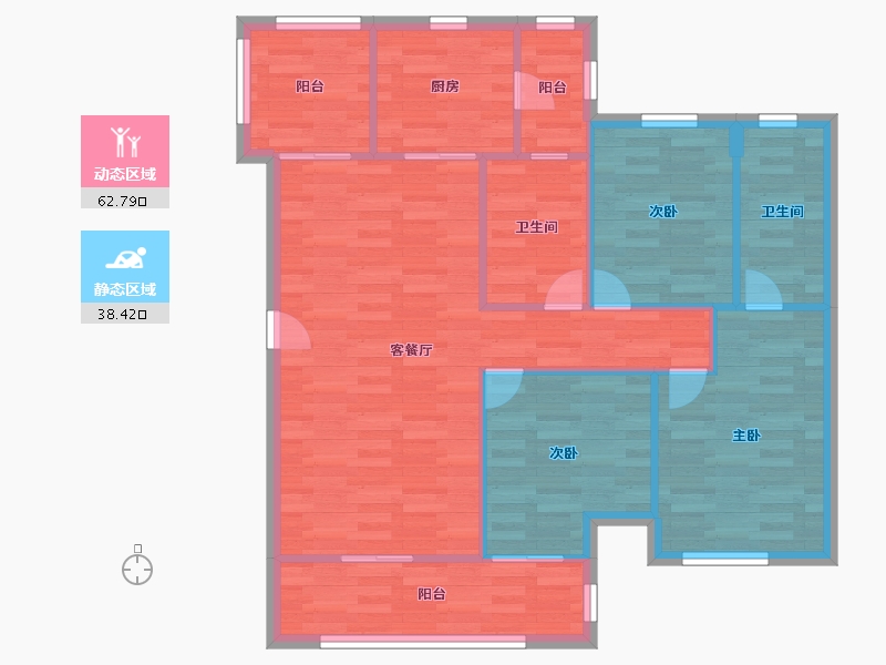 广东省-中山市-融创月湾首府-92.00-户型库-动静分区