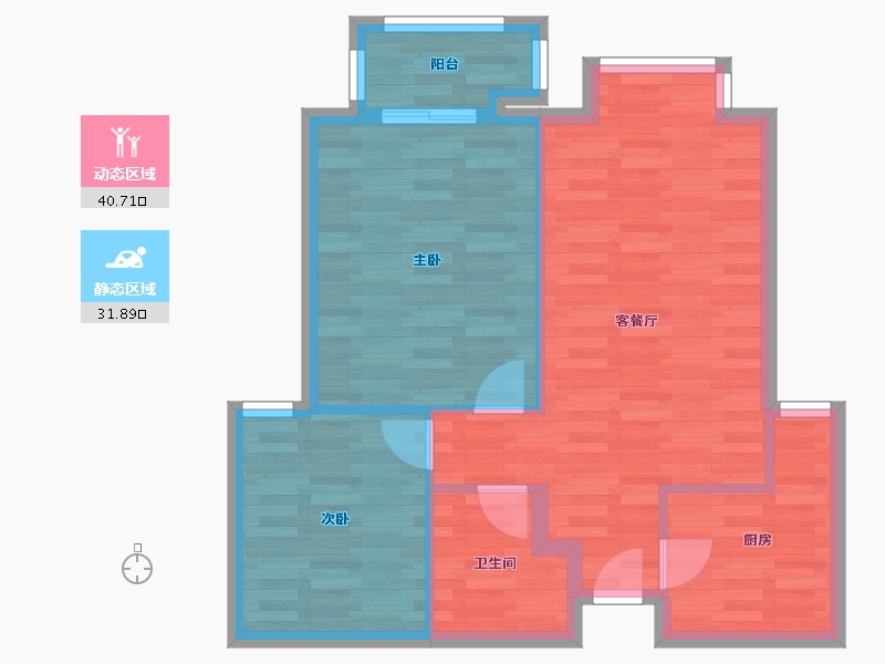 河北省-保定市-天阔和院-65.05-户型库-动静分区