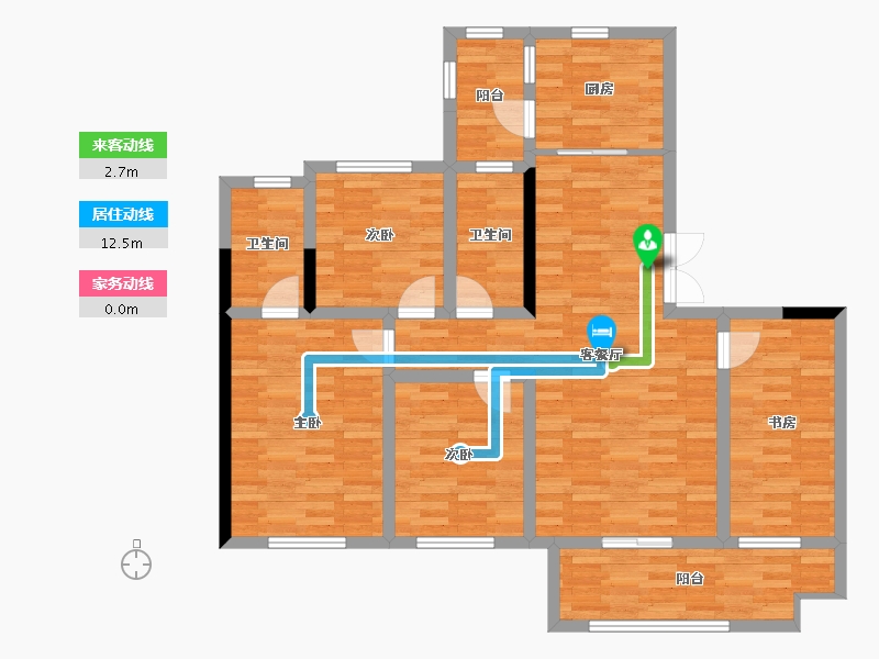 四川省-成都市-阳光城檀府-103.58-户型库-动静线