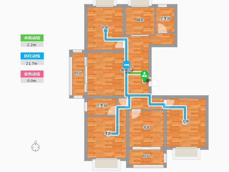 江苏省-泰州市-昌建广场-96.12-户型库-动静线