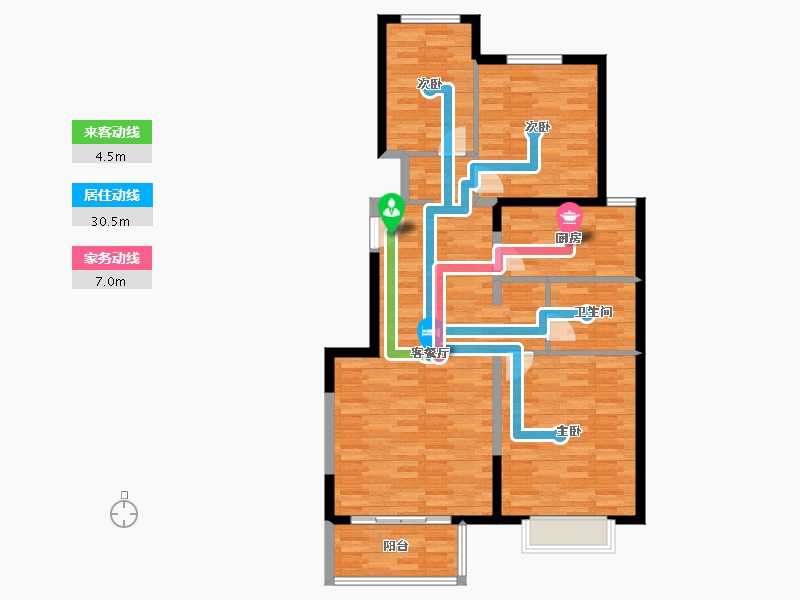 河北省-衡水市-隆兴宜居-101.49-户型库-动静线