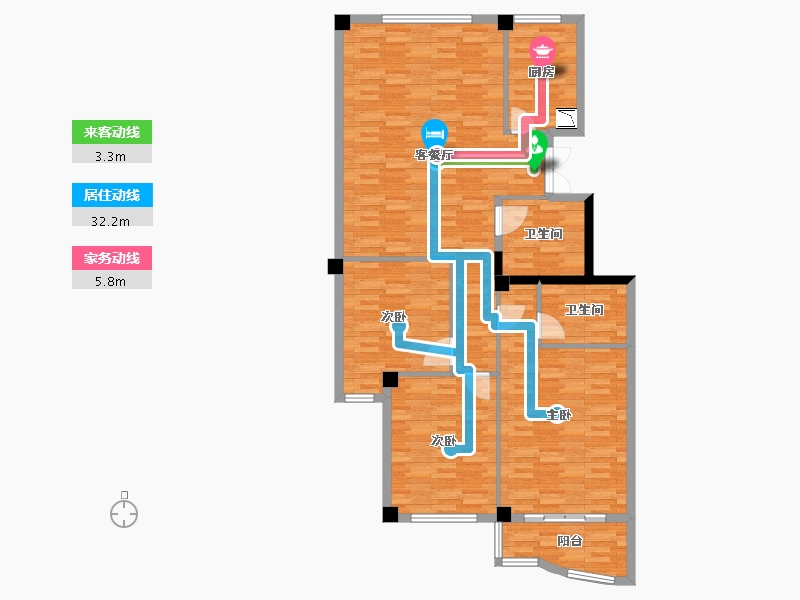 浙江省-温州市-凯润花园三区-120.52-户型库-动静线