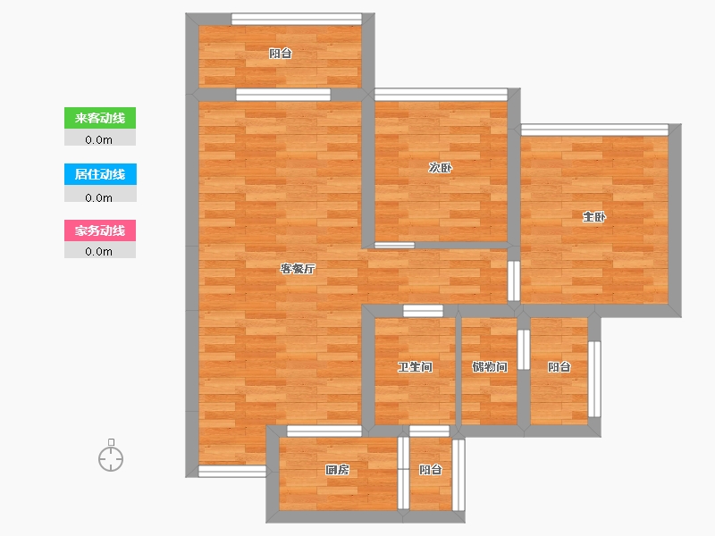 重庆-重庆市-永利豪庭-62.04-户型库-动静线