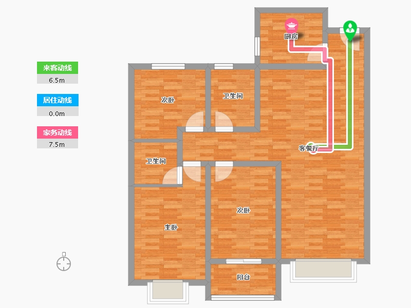 河南省-濮阳市-万家新城-99.99-户型库-动静线