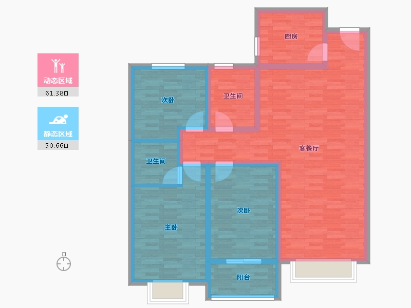 河南省-濮阳市-万家新城-99.99-户型库-动静分区