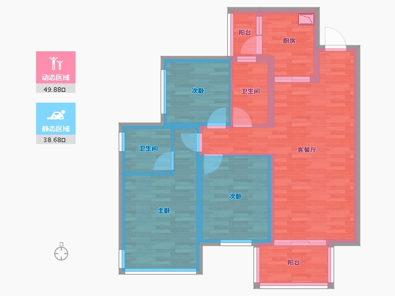 广西壮族自治区-南宁市-澜月府-78.03-户型库-动静分区