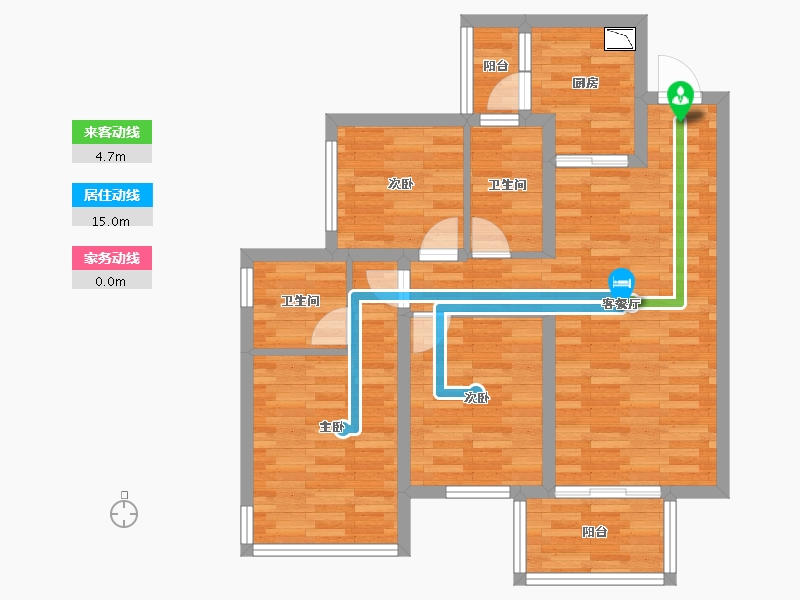 广西壮族自治区-南宁市-澜月府-78.03-户型库-动静线