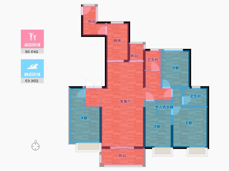 河南省-郑州市-滨河佳园-140.01-户型库-动静分区