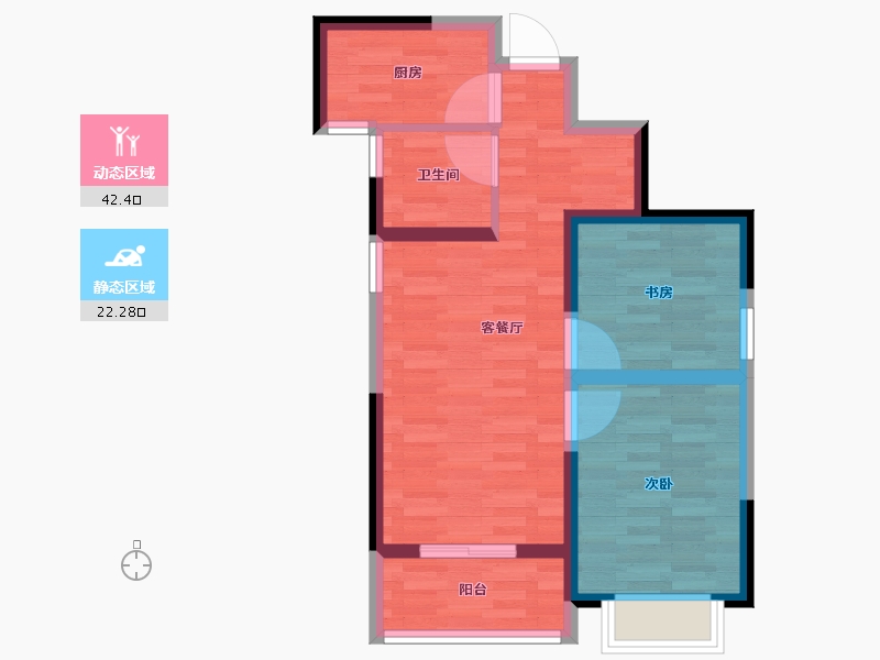 河南省-郑州市-泉舜上城-57.01-户型库-动静分区