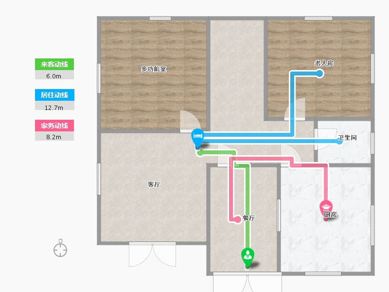 河北省-秦皇岛市-在水一方-88.05-户型库-动静线