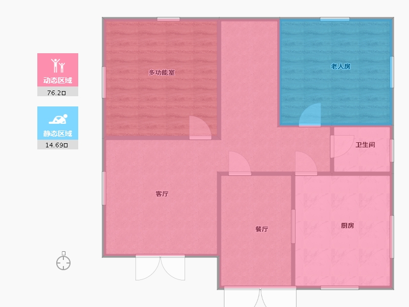 河北省-秦皇岛市-在水一方-88.05-户型库-动静分区