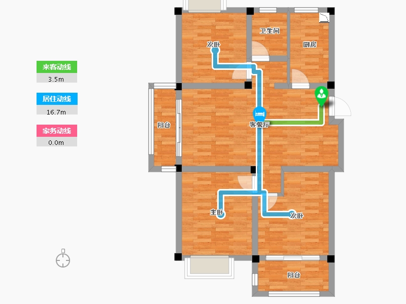 江苏省-无锡市-海洲御园-80.01-户型库-动静线