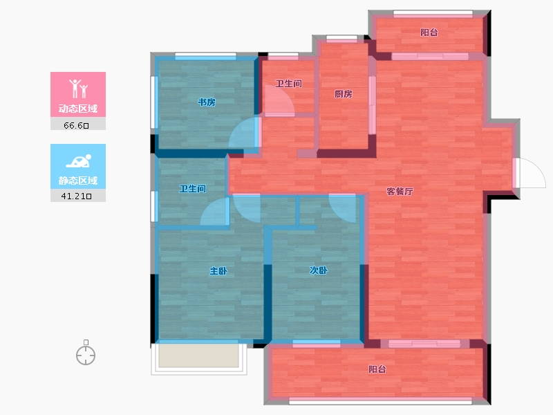 安徽省-六安市-环球港-96.01-户型库-动静分区