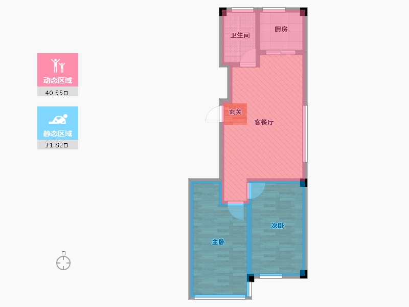 北京-北京市-朝阳-63.30-户型库-动静分区