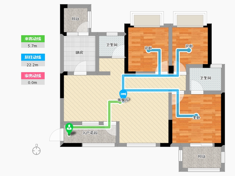 四川省-成都市-汇景新城-79.43-户型库-动静线