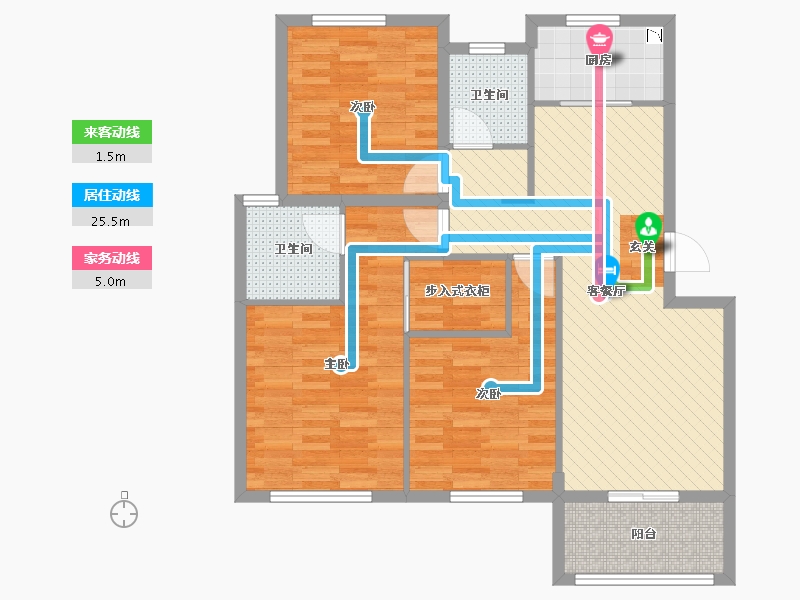 浙江省-嘉兴市-智慧人家-91.47-户型库-动静线