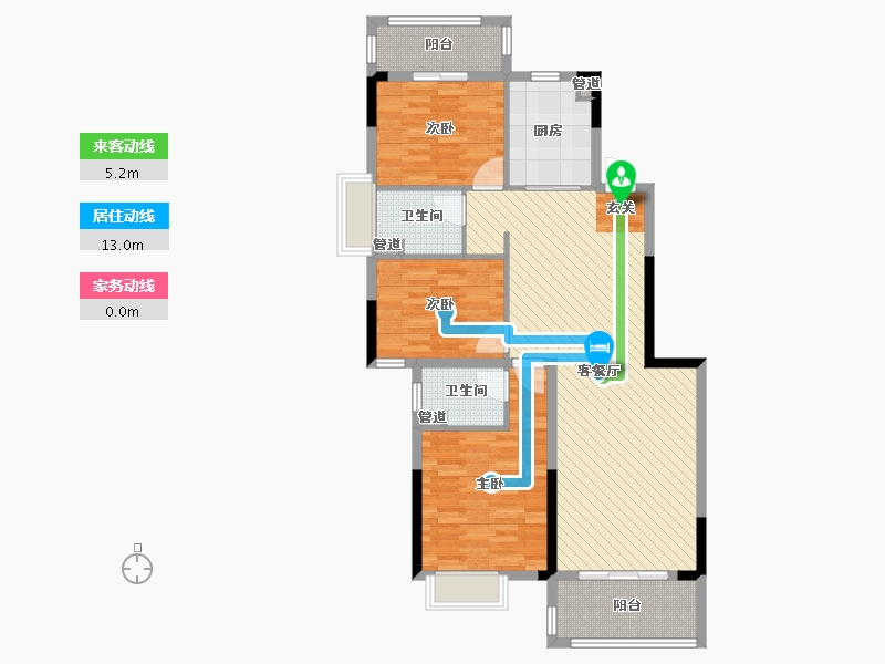 河南省-郑州市-悦城华府-104.00-户型库-动静线