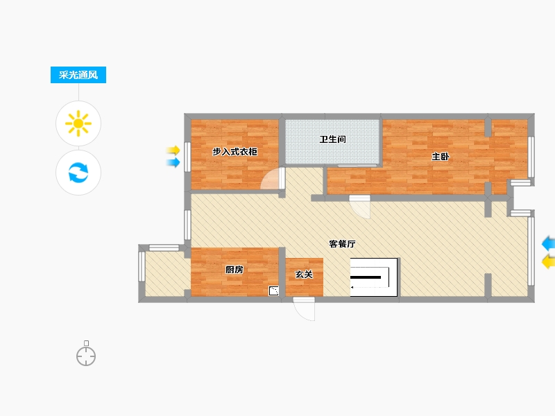 河北省-廊坊市-上上城三季小区-89.12-户型库-采光通风