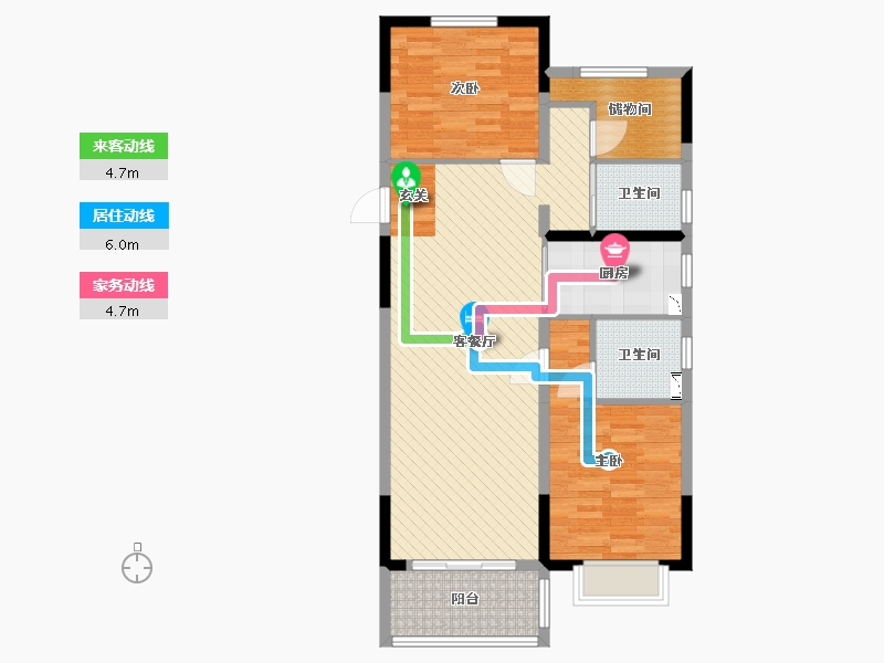 浙江省-嘉兴市-海盐碧桂园-87.09-户型库-动静线