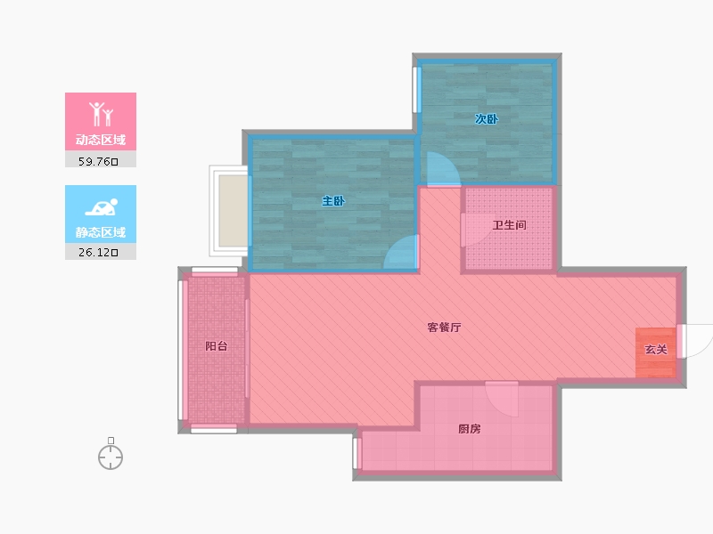 北京-北京市-天通苑东一区-77.45-户型库-动静分区