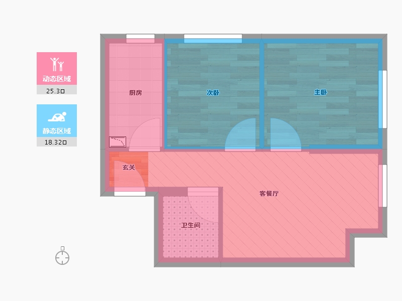 河北省-廊坊市-甜城三九街区-37.97-户型库-动静分区