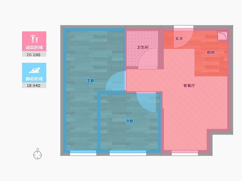 河北省-廊坊市-甜城三九街区-34.09-户型库-动静分区