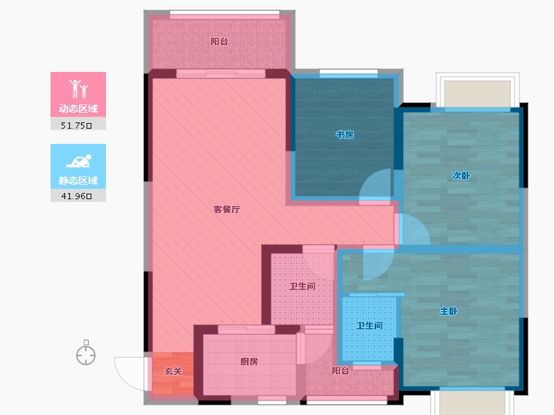 四川省-德阳市-东郡华府-79.92-户型库-动静分区