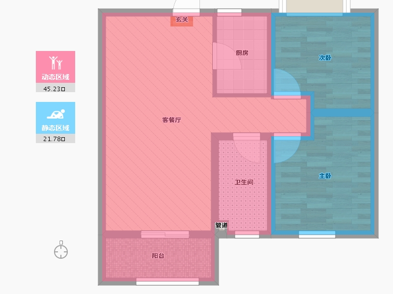 河北省-保定市-涞水新城-57.90-户型库-动静分区