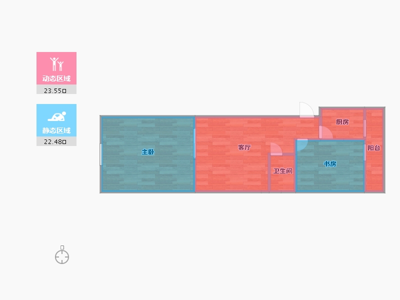 天津-天津市-教师村-41.44-户型库-动静分区