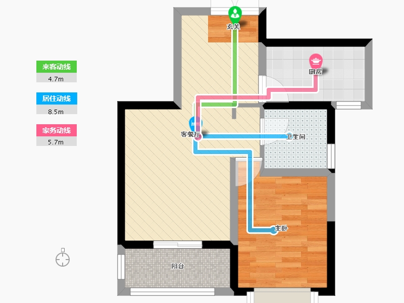 青海省-西宁市-城馨天悦-47.05-户型库-动静线