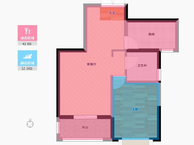 青海省-西宁市-城馨天悦-47.05-户型库-动静分区