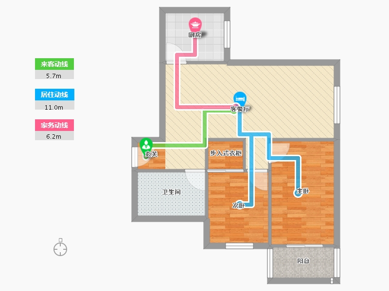 北京-北京市-慧忠里101号楼-62.92-户型库-动静线