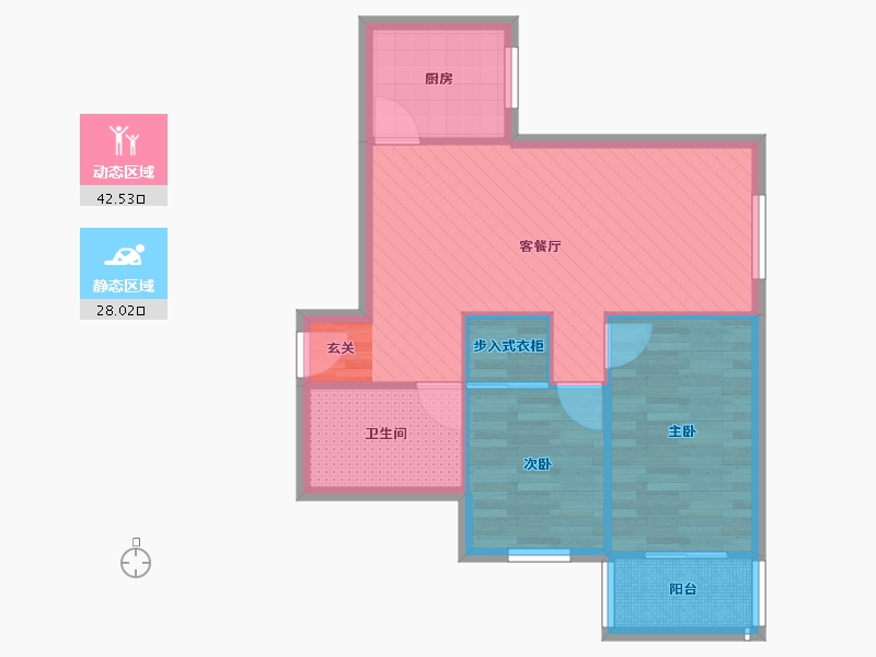 北京-北京市-慧忠里101号楼-62.92-户型库-动静分区