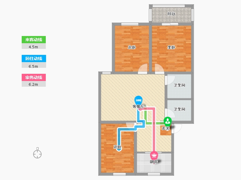 陕西省-西安市-千户社区-96.26-户型库-动静线