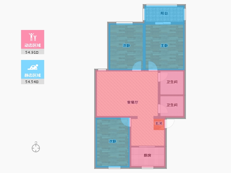 陕西省-西安市-千户社区-96.26-户型库-动静分区