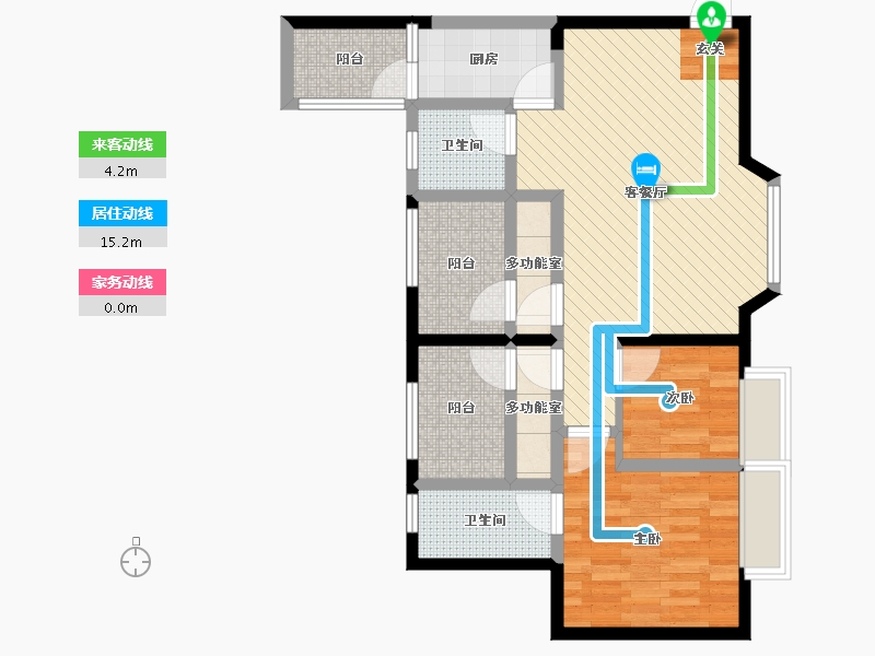 四川省-成都市-时代金悦-75.25-户型库-动静线