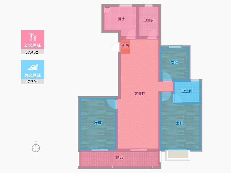 江苏省-南通市-信拓・东港国际-101.12-户型库-动静分区