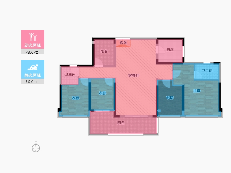 广东省-深圳市-光明一号-118.41-户型库-动静分区