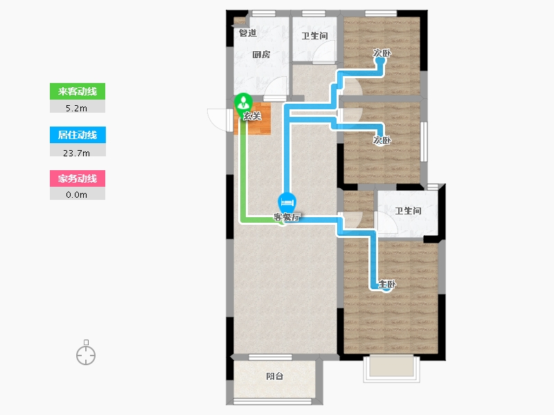 河南省-濮阳市-天佑府邸-93.00-户型库-动静线