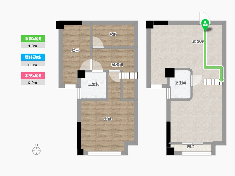 福建省-福州市-华韵公园壹号-55.08-户型库-动静线