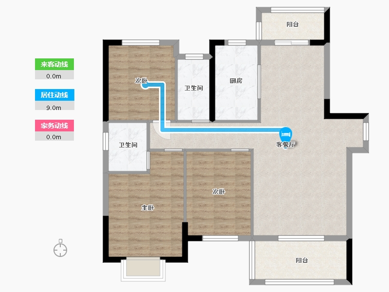 湖北省-咸宁市-三胜首付-98.00-户型库-动静线