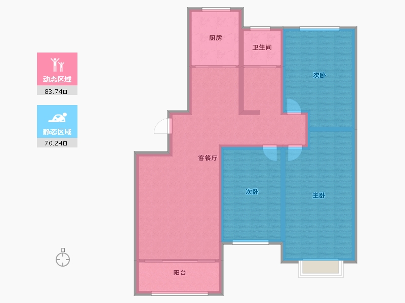 山东省-滨州市-恒基山庄-139.99-户型库-动静分区