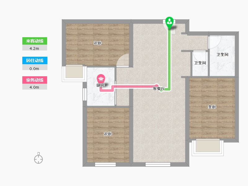 北京-北京市-中海寰宇天下-73.01-户型库-动静线