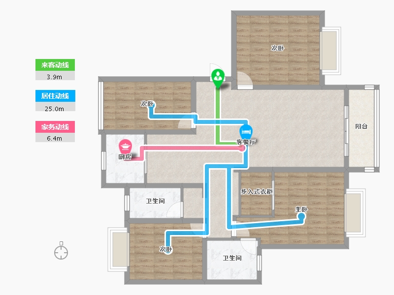 江苏省-苏州市-怡邻-119.93-户型库-动静线