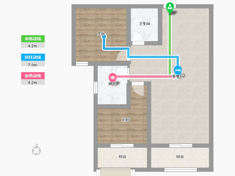 河北省-保定市-天保绿城-66.00-户型库-动静线