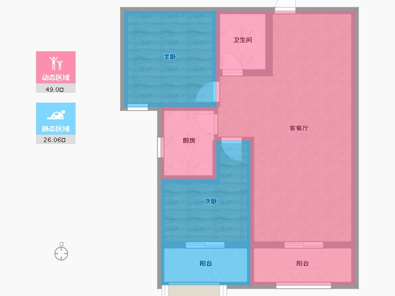 河北省-保定市-天保绿城-66.00-户型库-动静分区