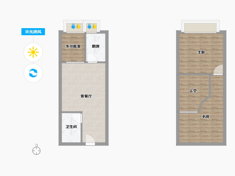 山东省-济南市-恒大城-63.15-户型库-采光通风