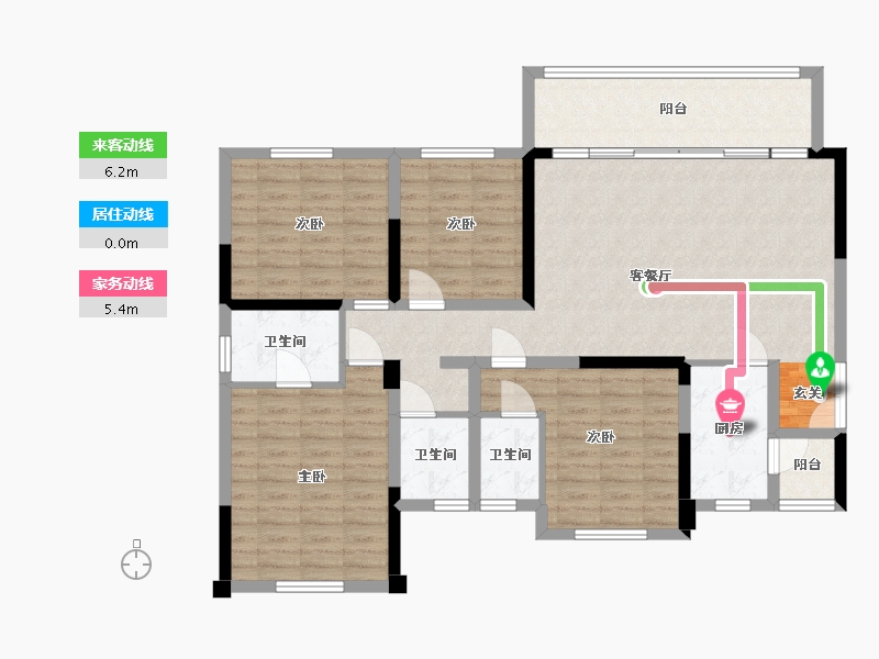 四川省-成都市-凤凰1号栖云湖-115.37-户型库-动静线