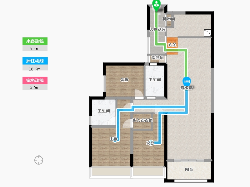 四川省-成都市-华府金沙名城-111.43-户型库-动静线