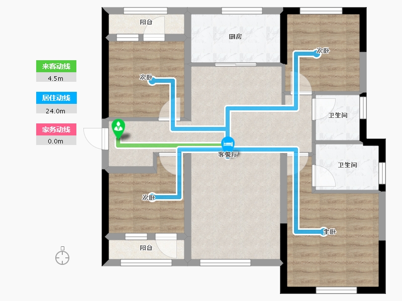 四川省-成都市-万科魅力之城四期-82.26-户型库-动静线